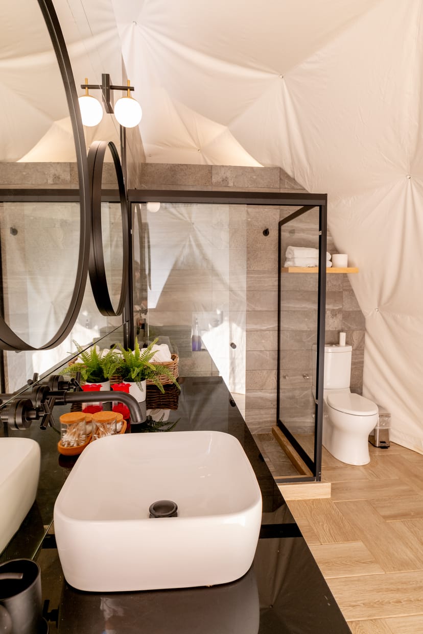 Luxury dome amenities